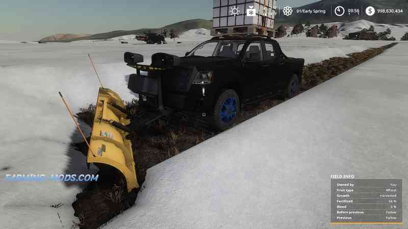 Мод PICKUP 2014 SNOW PLOW V1.0 для игры Farming Simulator 2019