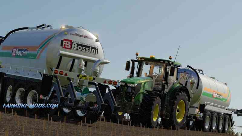 Мод Bossini B350 v1.1- цистерна под жидкий навоз для игры Farming Simulator 2019