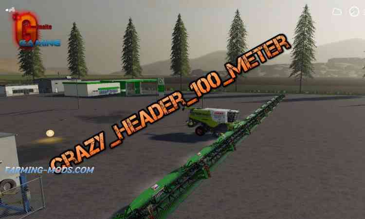 Мод CRAZY CUTTER 100 M V2.0 для игры Farming Simulator 2019