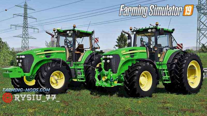 Мод John Deere 7030 Series v3.0 для Farming Simulator 2019