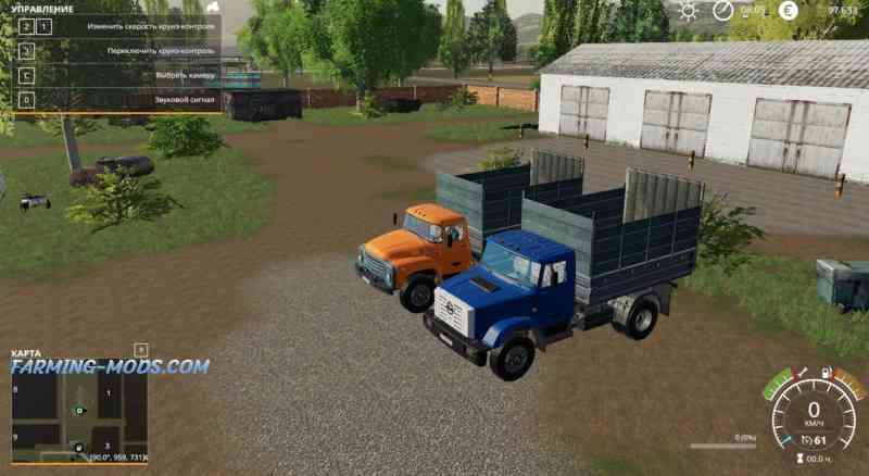 Мод ЗИЛ ( 130 и 45065 ) v1.1 для игры Farming Simulator 2019