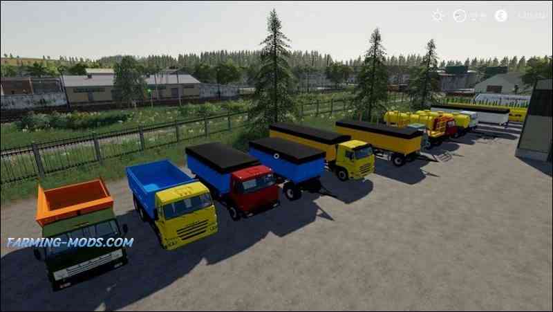 Мод Камазы v3.3 для игры Farming Simulator 2019