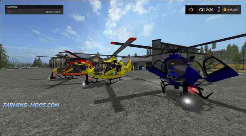 Мод Eurocopter EC 145 для игры Farming Simulator 2017