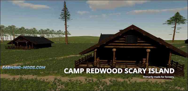 Мод Camp Redwood Scary Island v1.0 для игры Farming Simulator 2019