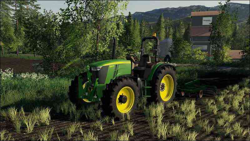 Мод John Deere 5100M для Farming Simulator 2019