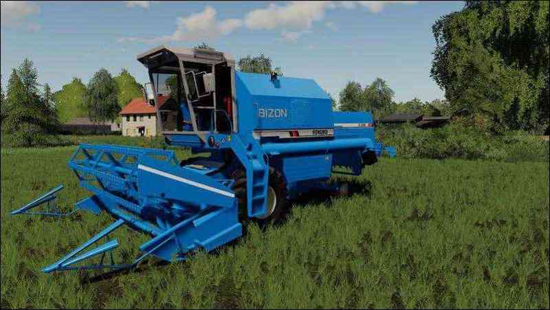 Мод Bizon Rekord Z058 Blue v1.2 для Farming Simulator 2019