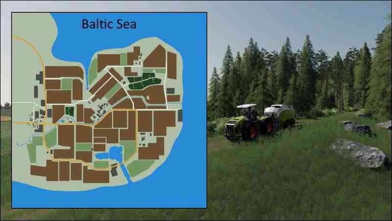 Мод Балтийское море для Farming Simulator 2019