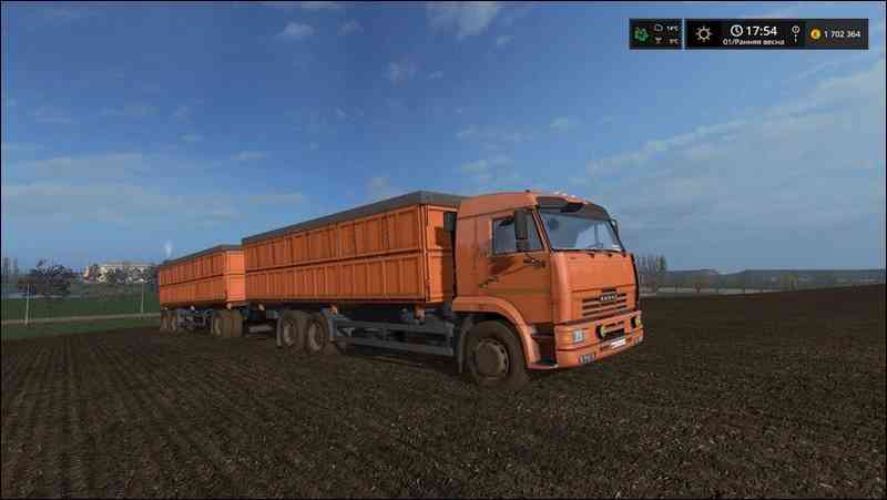 Мод КамАЗ-65117 Зерновоз для Farming Simulator 2017