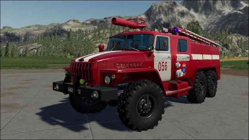 Мод Урал 43202 Пожарный для игры Farming Simulator 2019